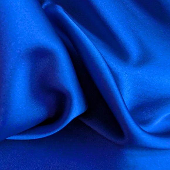 Rachel Zoe Royal Blue Satin Blouse - Picture 12 of 13